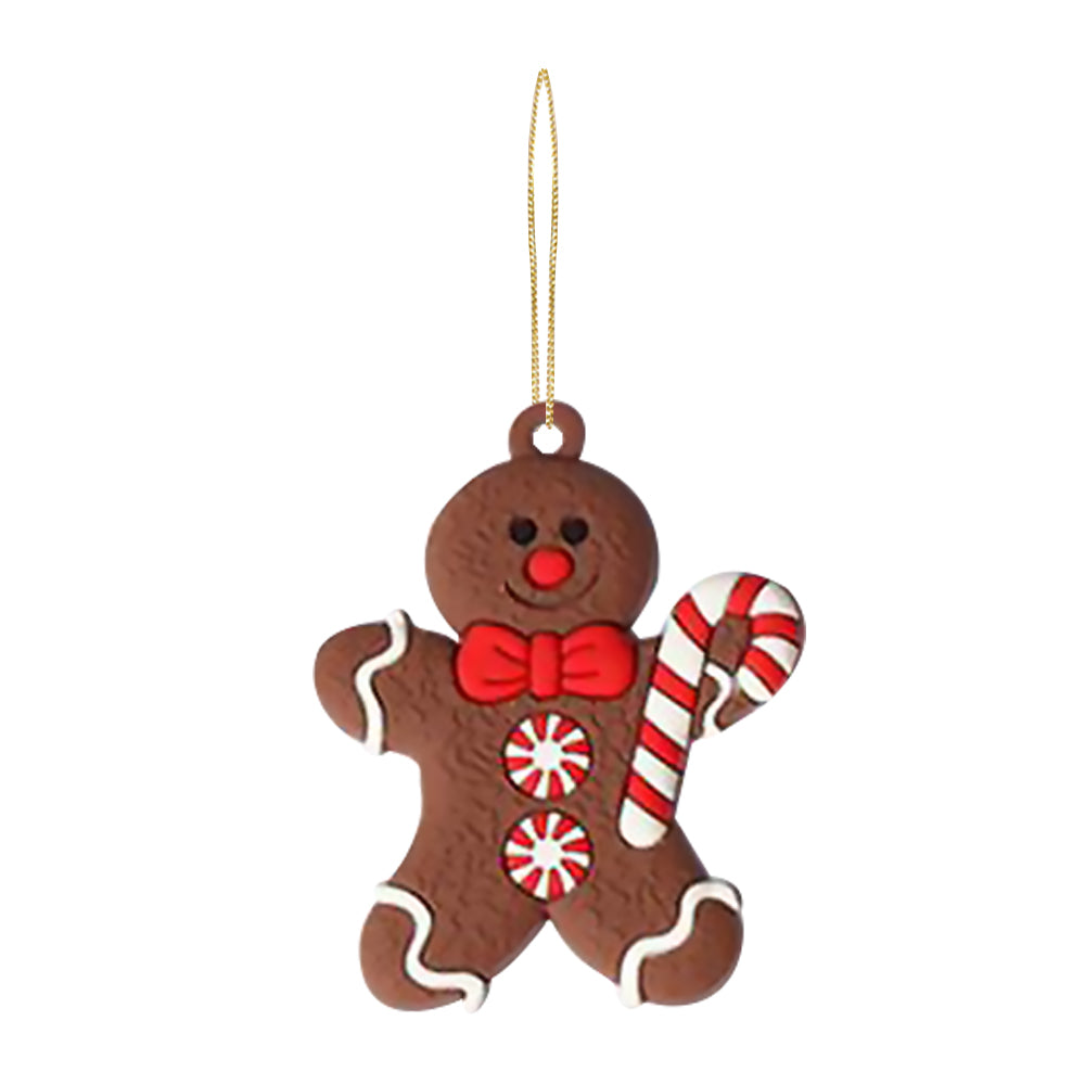 12Pcs Gingerbread Man Christmas Tree Hanging Pendant Xmas Tree Decor Ornament