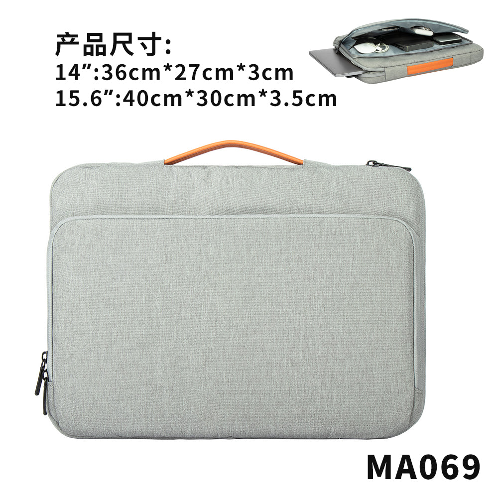 Business Laptop Bag 15.6 for HP Dell ASUS Macbook Zipper Front Accessories