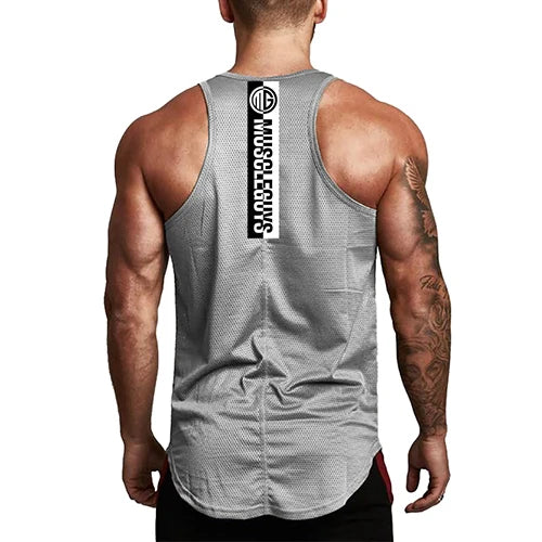 Aimpact Men's Vigor Tank Tops Fitness Bodybuiding Clothing Low Cut Side Arm