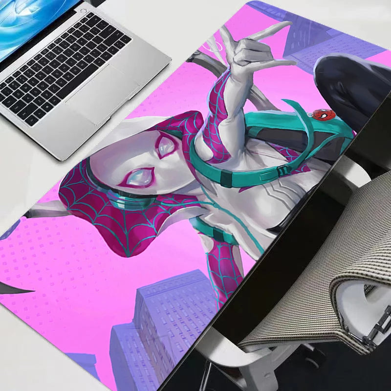 Marvel Sexy Girl Anime Mouse Pad Computer Spider-Man Gwen Gamer Mousepad Laptop