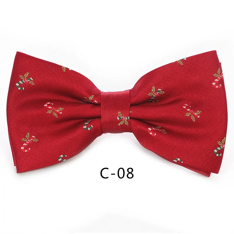 JEMYGINS Christmas Bow Ties for Mens Shirt  Snowflake Christmas Tree Pattern