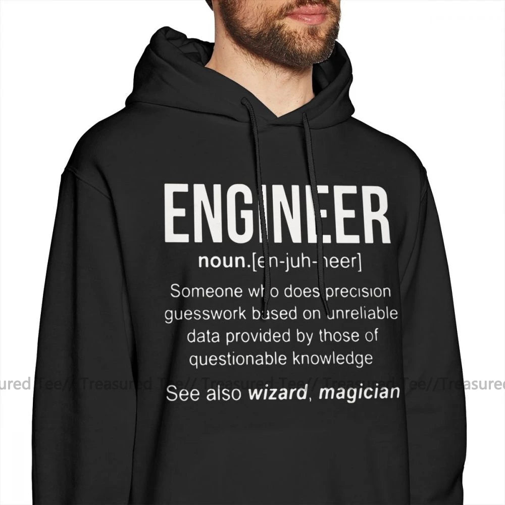 Engineer Hoodie Purple Pullover Hoodie Long Streetwear