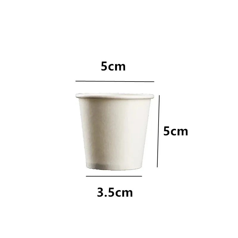 100pcs/Pack 50ml Small Paper Cups Taste Cup Disposable Paper Cup Party Supplies