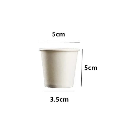 100pcs/Pack 50ml Small Paper Cups Taste Cup Disposable Paper Cup Party Supplies