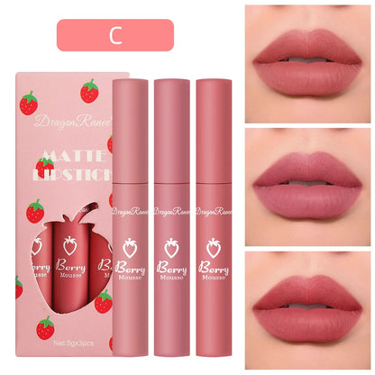 Korean Lipsticks Set Make Up for Women Beauty Cosmetics Matte