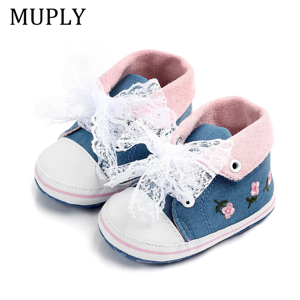 Baby Girls Princess Shoes Spring Autumn Cute Butterfly Crown