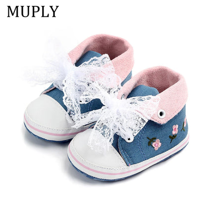 Baby Girls Princess Shoes Spring Autumn Cute Butterfly Crown