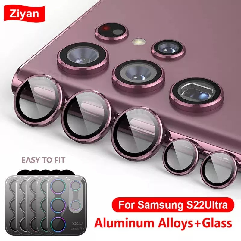 For Samsung S24 S23 Ultra Camera Lens Protector Aluminum Alloy Metal Tempered