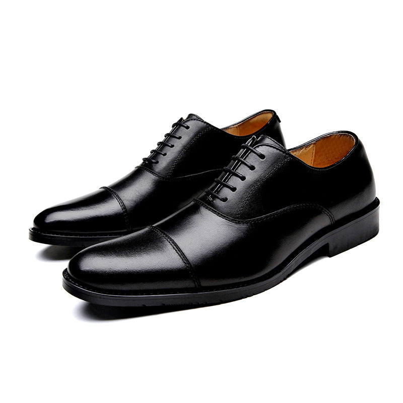 Dropshipping Big Size Genuine Leather Dress Shoes for Men Trendy Mens Office