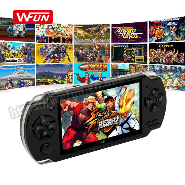 Multi-Functional Portable X6 Handheld Game Console 64/128 Bit 10000 Games