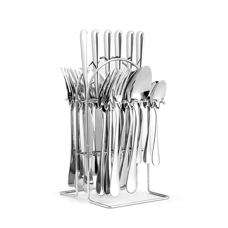 Spoon Fork Set Gold Silverware Flatware Set Stainless Steel 24pcs Cutlery