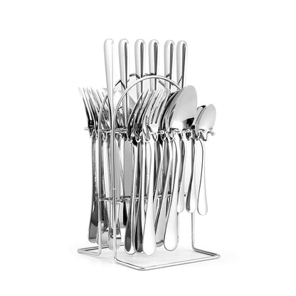 Spoon Fork Set Gold Silverware Flatware Set Stainless Steel 24pcs Cutlery