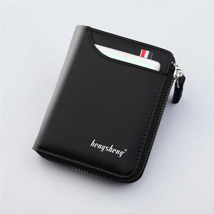 New Korean Casual Men's Wallet Short Vertical Locomotive British Casual