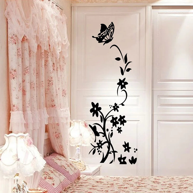 Creative Butterfly Refrigerator Sticker Home Decor Kitchen DIY Wall Stickers