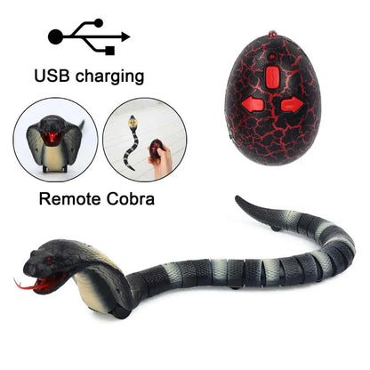 Tricky Toys RC Snake Toy Long Rechargeable Remote Control Snake Toy Realistic