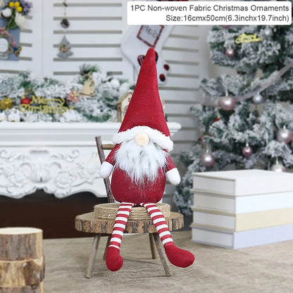 QIFU Christmas Doll Ornaments 2024 Merry Christams Decor for Home Cristmas Decor