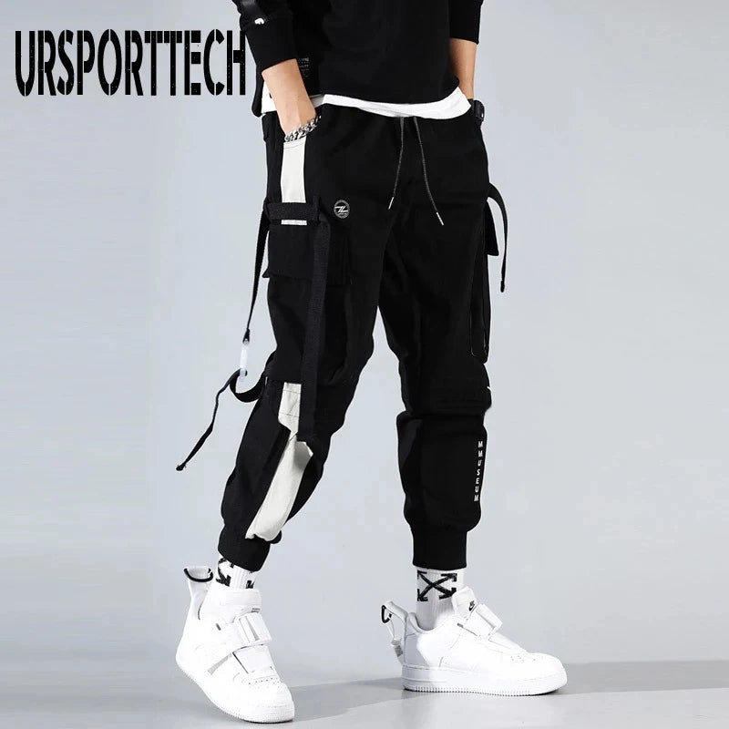 Streetwear Pockets Boys Men's Jogger Pants Hip Hop Sweatpants Joggers Trousers