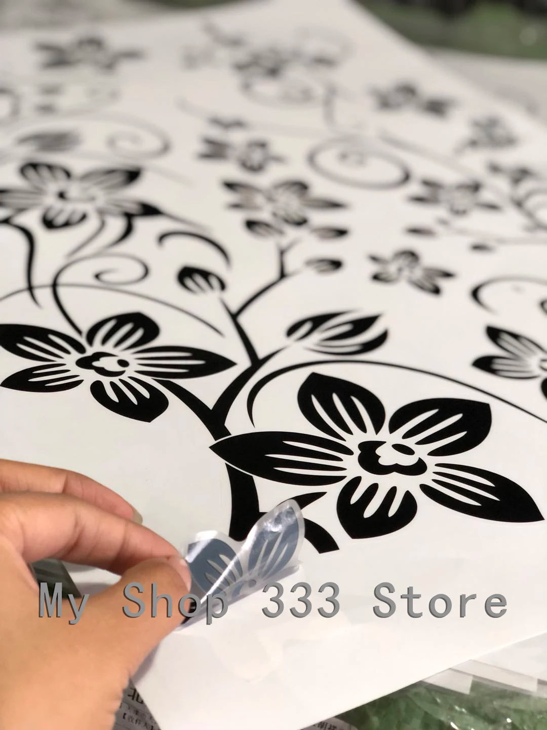 Hot DIY Wall Art Decal Decoration Fashion Romantic Flower Wall Sticker