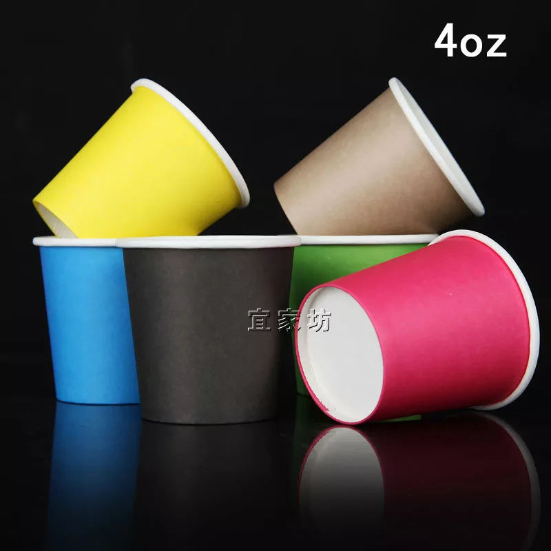 4oz Disposable Cups Thick Tasting Concentrated Color Tasting Cup