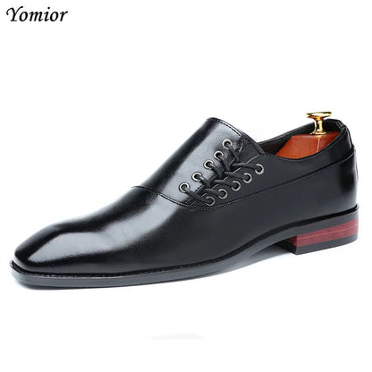 Yomior New Spring Summer Men's Dress Shoes Japanese Formal Business Oxfords