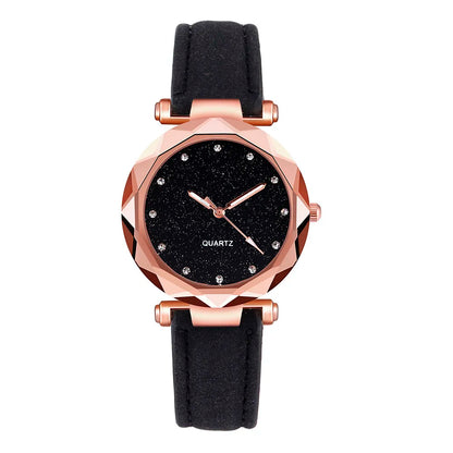 Fashion Luxury Watch Men Women Stars Little Point Frosted Quartz Watch