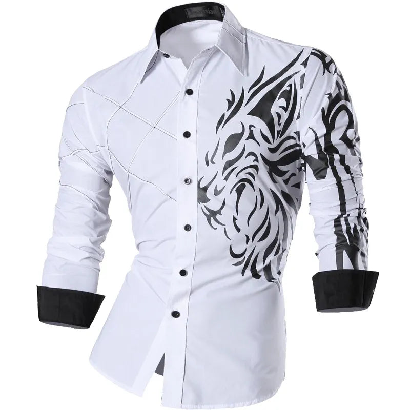 Jeansian Spring Autumn Features Shirts Men Casual Shirt New