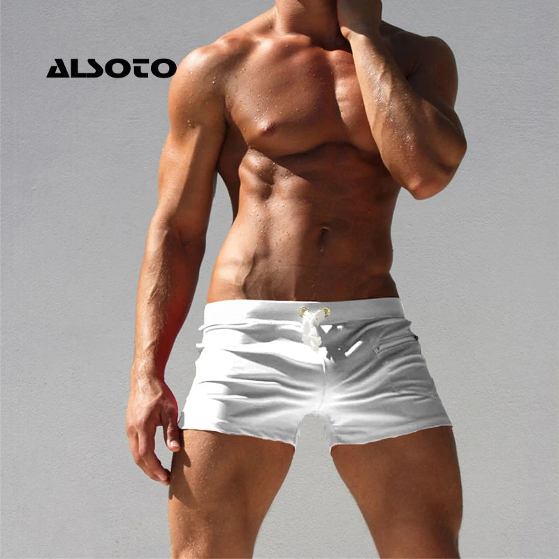 ALSOTO Shorts Men Short Fashion Brand Boardshorts Breathable Casual Mens Shorts