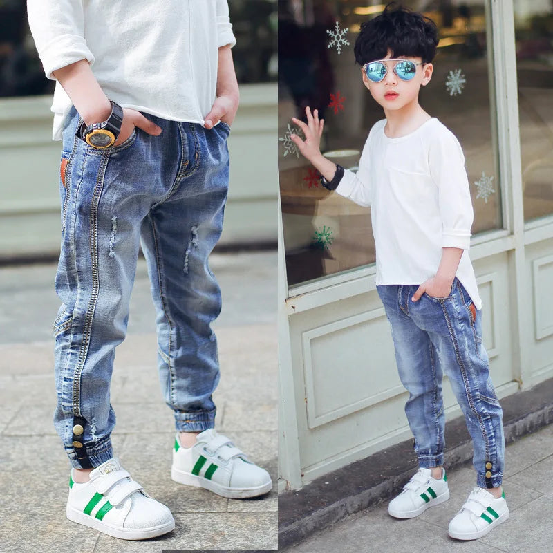 Teen Boys Jeans Spring Jeans for Boys Pants Fashion Children Clothing