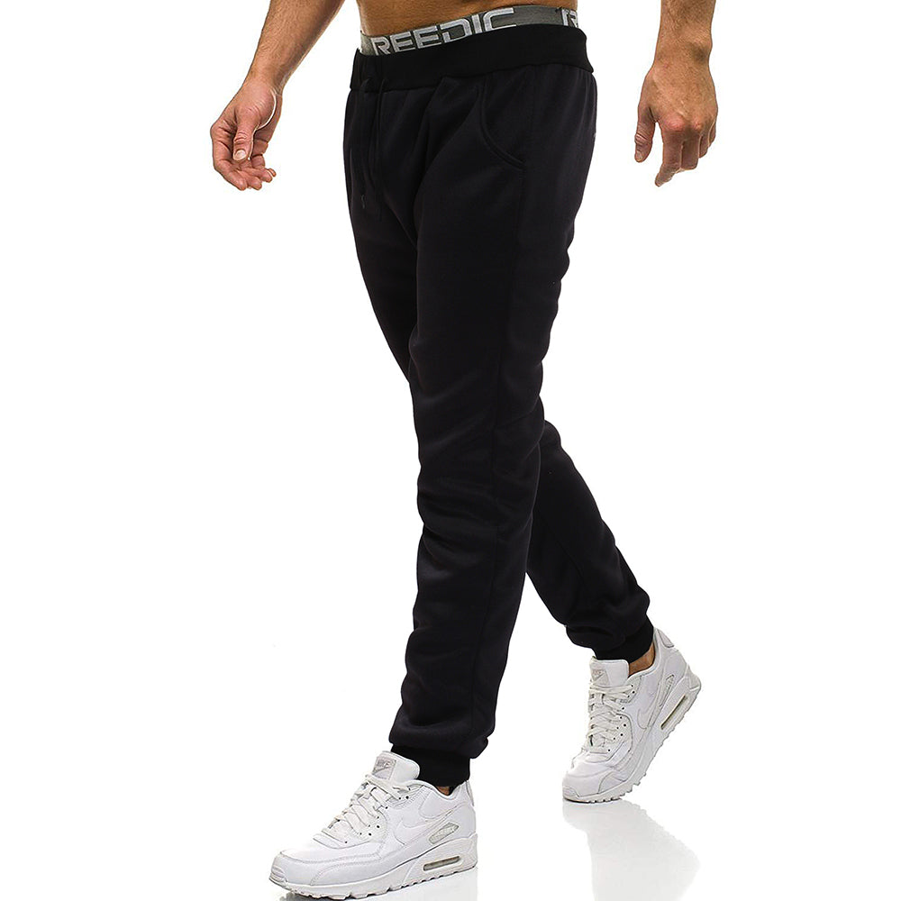 Men's Casual Jogger Sweatpants Basic Fleece Marled Jogger Pant Elastic Waist