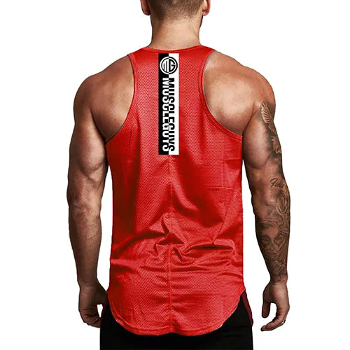 Aimpact Men's Vigor Tank Tops Fitness Bodybuiding Clothing Low Cut Side Arm