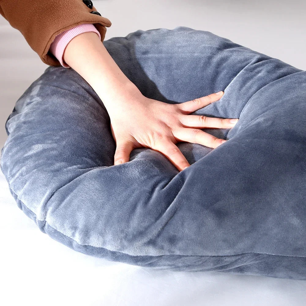 Soft Fleece Pregnant Pillow Gravida U Type Lumbar Pillow Multi Function Side