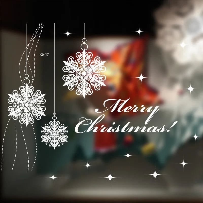 2024 Christmas Static Window Sticker Christmas Glass 2024 Christmas