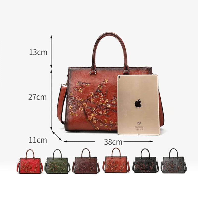 2024 New Large Capacity Women's Laptop Briefcase Bag for Macbook Dell Acer