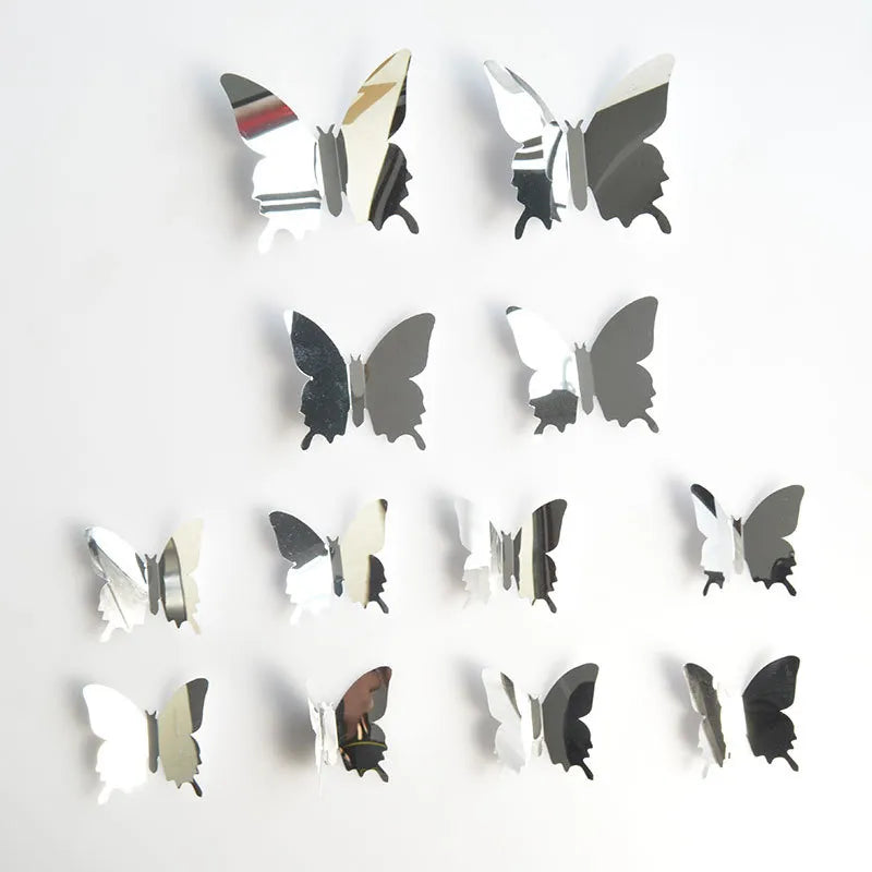 Creative Butterfly Refrigerator Sticker Home Decor Kitchen DIY Wall Stickers