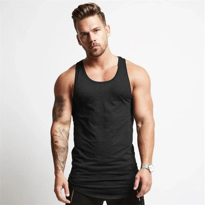 2023 Gym Workout Sleeveless Shirt Tank Top Men Bodybuilding Clothing Fitness