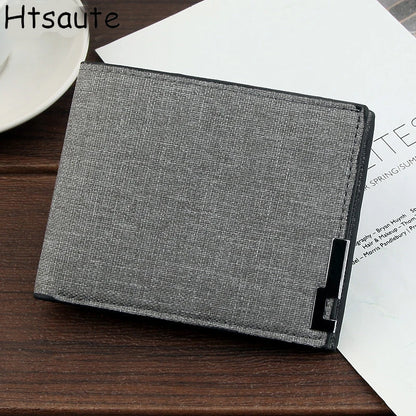 Multifunctional Men's Canvas Wallet Leisure Travel Lightweight Portable