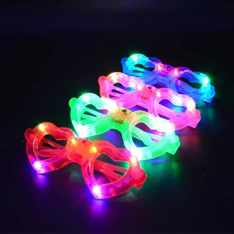 12pcs Adult Kids Women LED Glasses Light Sunglasses Glow New Year