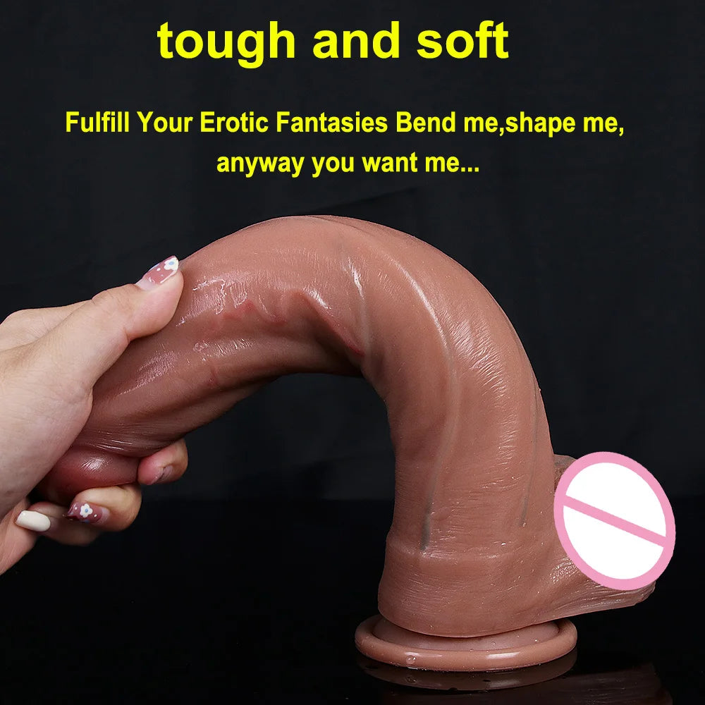 Soft Sexy Huge Dildo Skin Feeling Realistic Penis Sex for Women