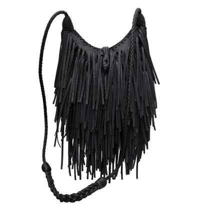 Vintage Tassel Women Shoulder Bag Tassel Women's Crossbody PU Leather Bags