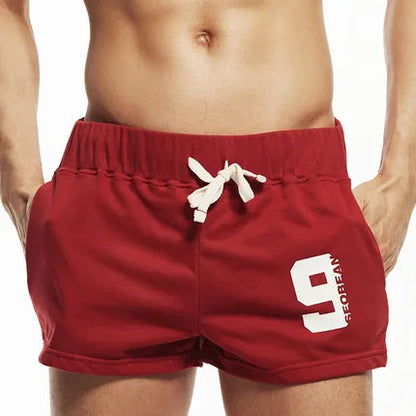 Mens Cotton Gym Shorts Men Sport Shorts Woukout Trunks Male Active Wear Tenis