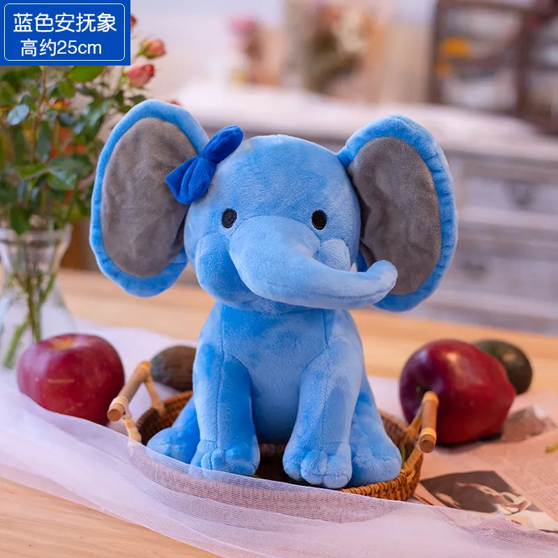 Elephant Plush Toys Kawaii Toy Stuffed Animal Doll for Boys White Elephant Toys