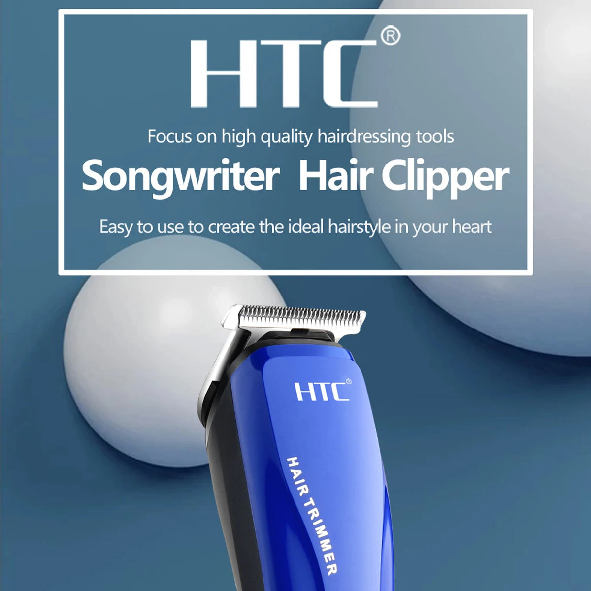 HTC Hair Trimmer Barber Hair Clipper Cordless Hair Cutting Machine Beard Trimmer