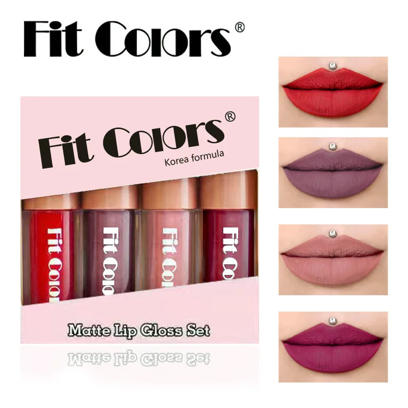 Korean Lipsticks Set Make Up for Women Beauty Cosmetics Matte