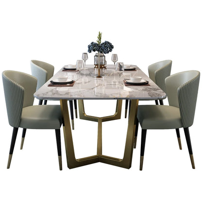 U-Best Modern Design House Furniture Marble Dining Table Set