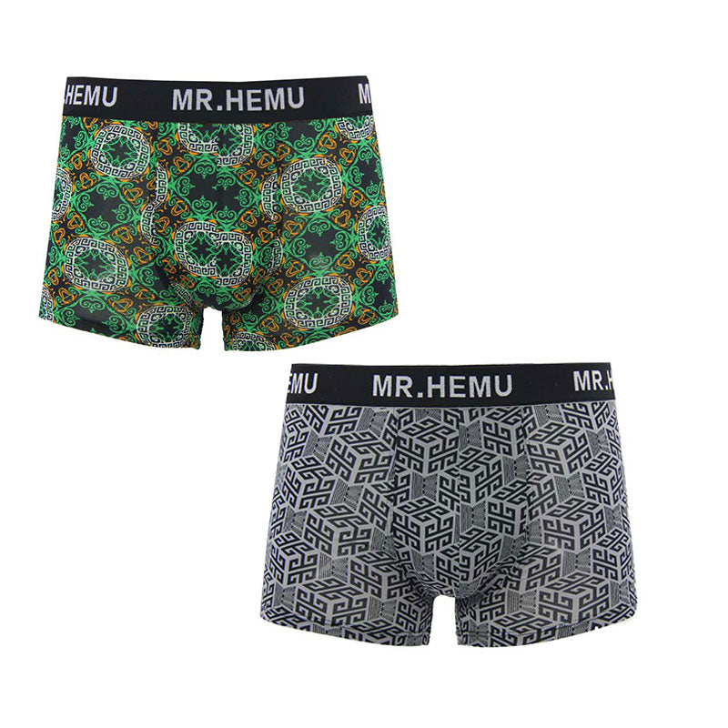 Mens Boxers Briefs All of Print Totem Organic Cotton Underwear Mens