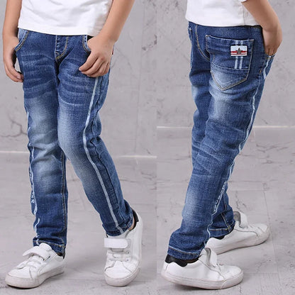 IENENS Kids Boys Jeans  Fashion Clothes Classic Pants Denim