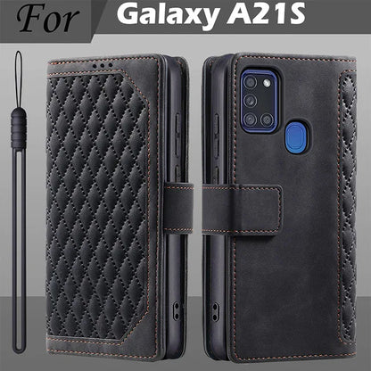 For Samsung Galaxy A21S Case Leather Flip A217F Samsung A21S Case