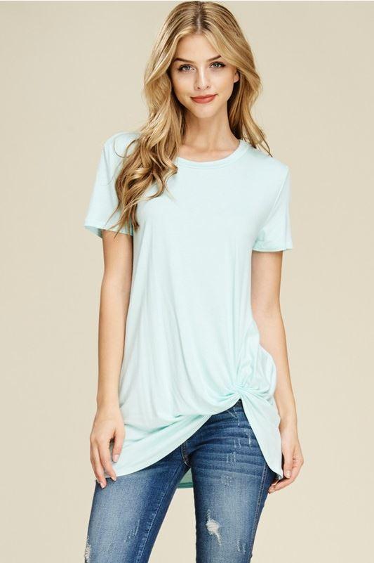 Short Sleeve Knot Tunic