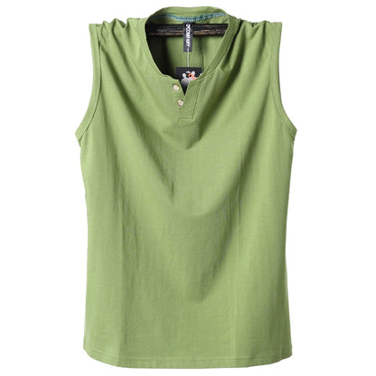 Pure Cotton Classic Tank Tops Men Sleeveless Tank Shirt