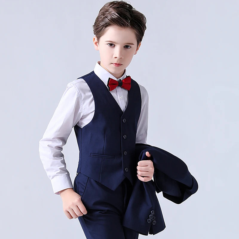 Formal Boys Dress Suit Flower Spring Autumn Child Wedding Party